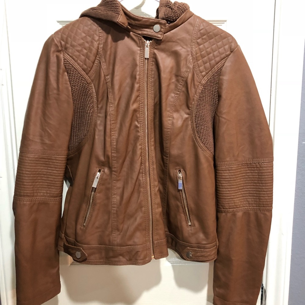 Ci sono || brown leather jacket 🧥